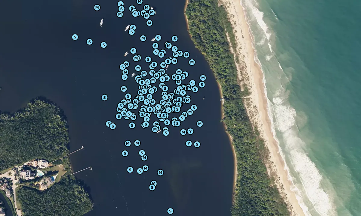 Satelite image of Peck Lake - Hobe Sound