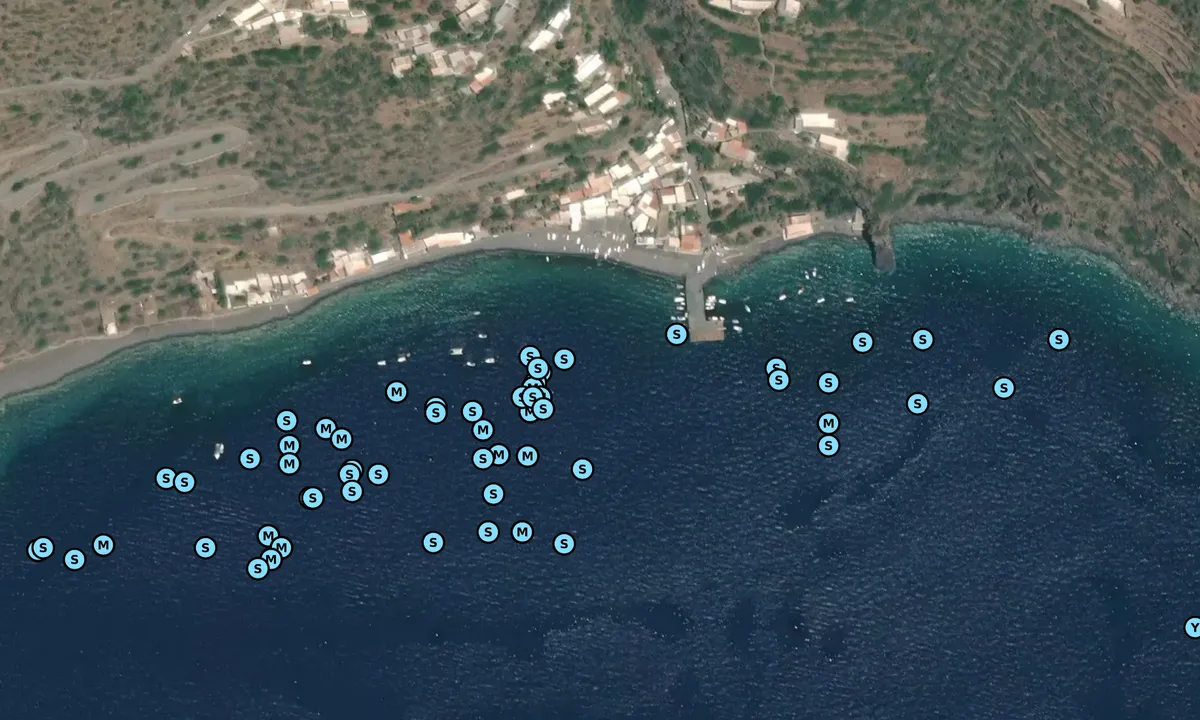 Satelite image of Pecorini a mare - Filicudi