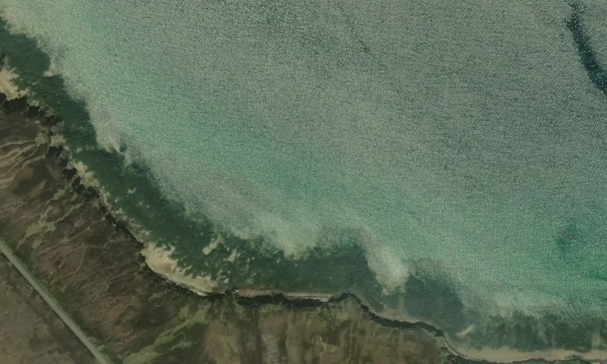 Flyfoto av Pegal Bay