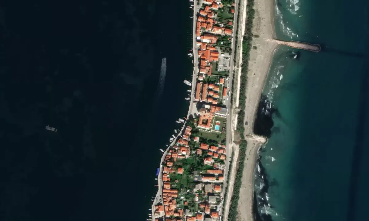 Flyfoto av Pellestrina
