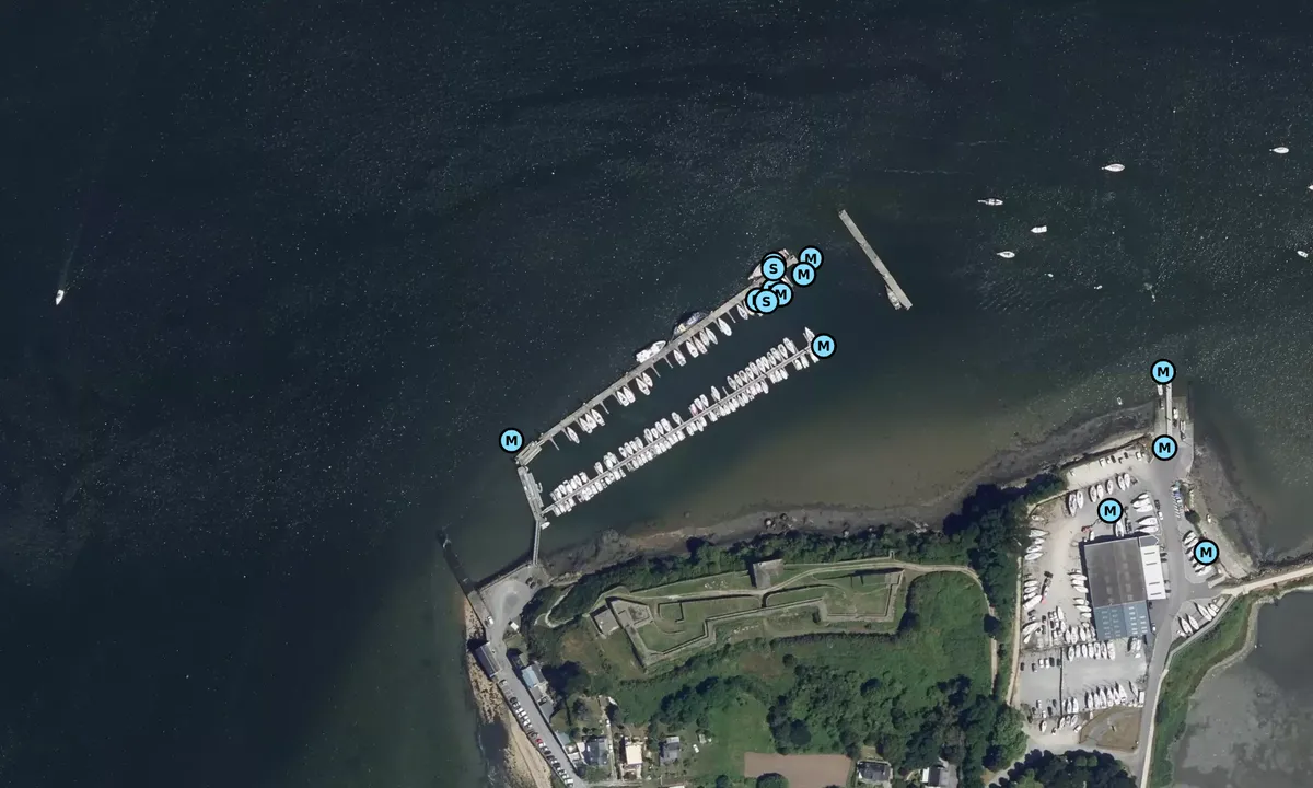 Satelite image of Pen-Mané