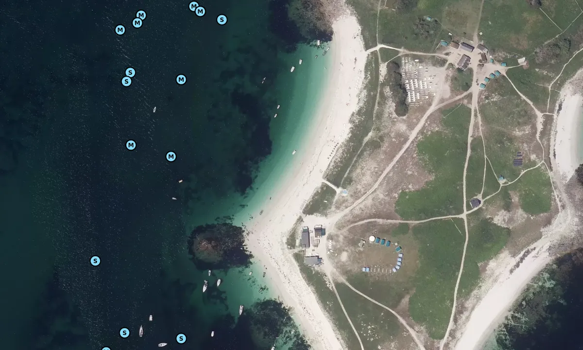 Satelite image of Penfret Plage Maryse