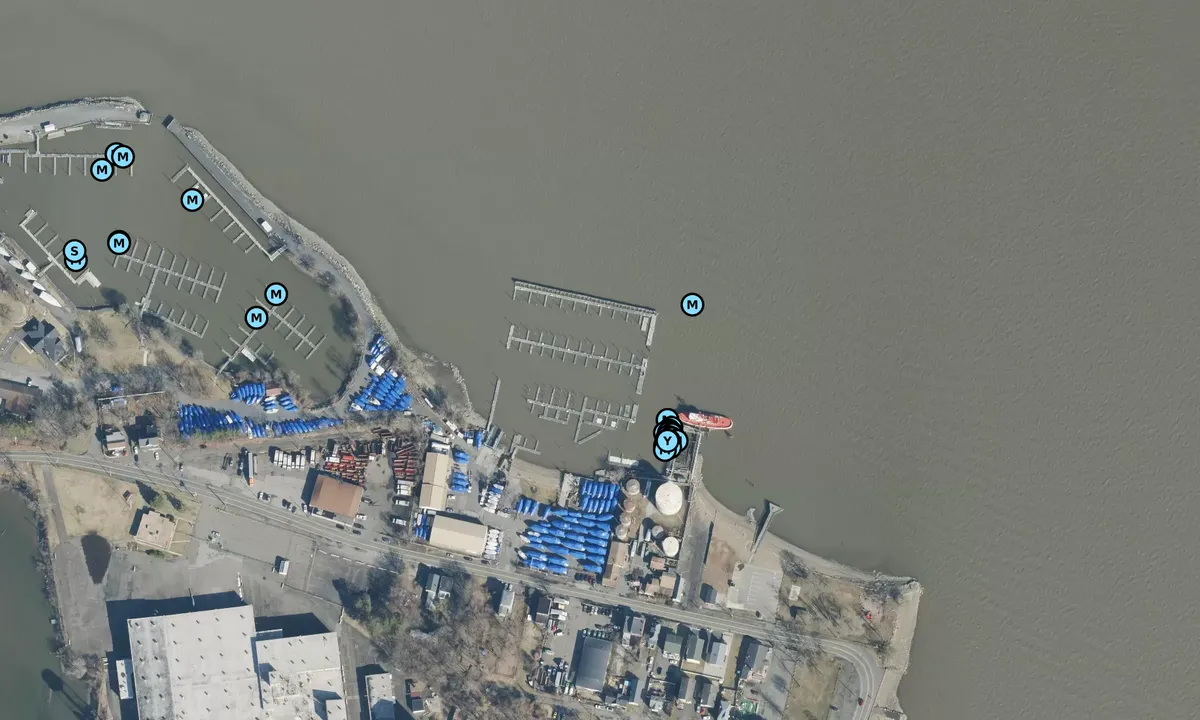 Satelite image of Penny Bridge Marina