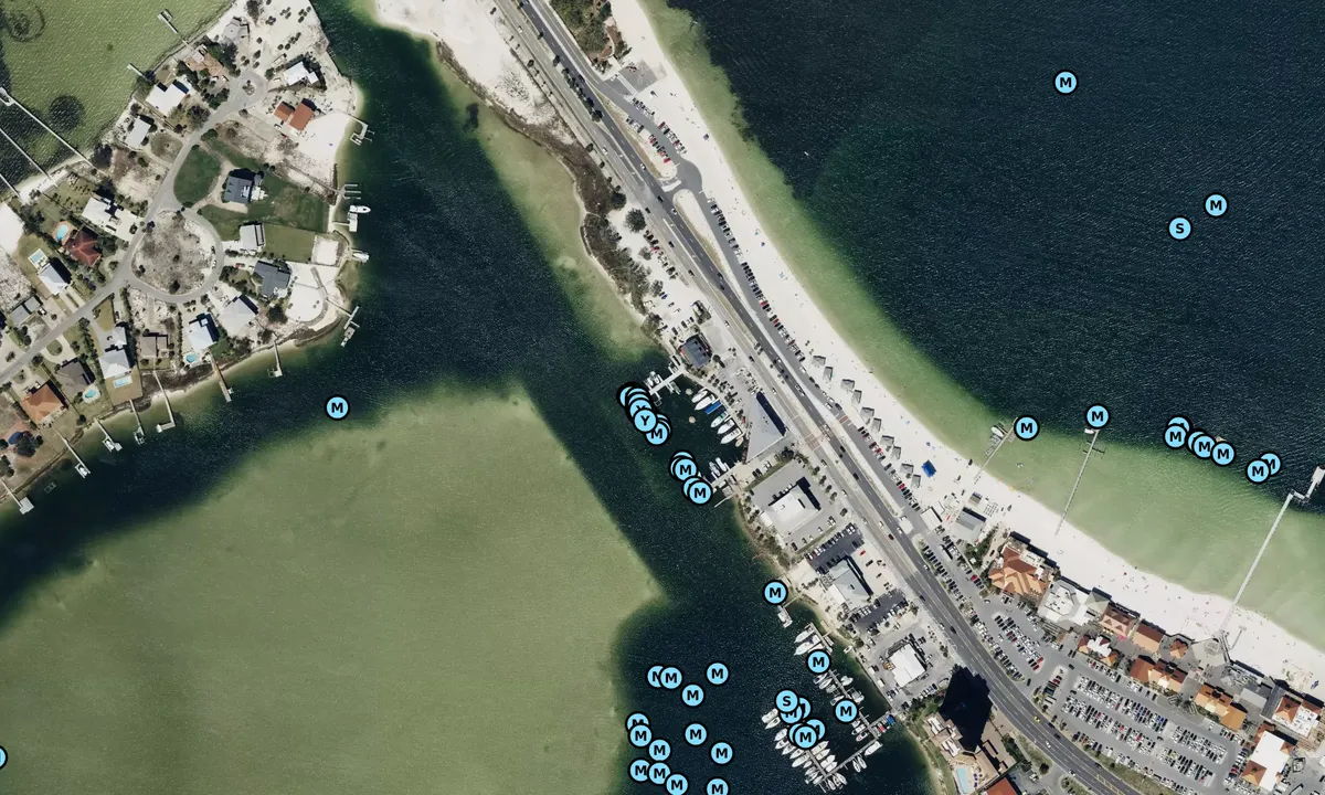 Satelite image of Pensacola Beach Marina Inc