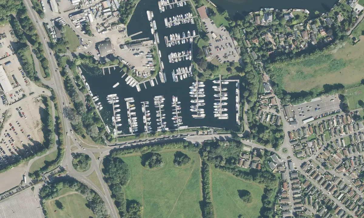 Satelite image of Penton Hook Marina - Chertsey