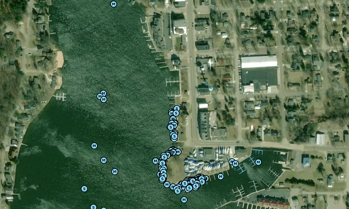 Satelite image of Pentwater Marina
