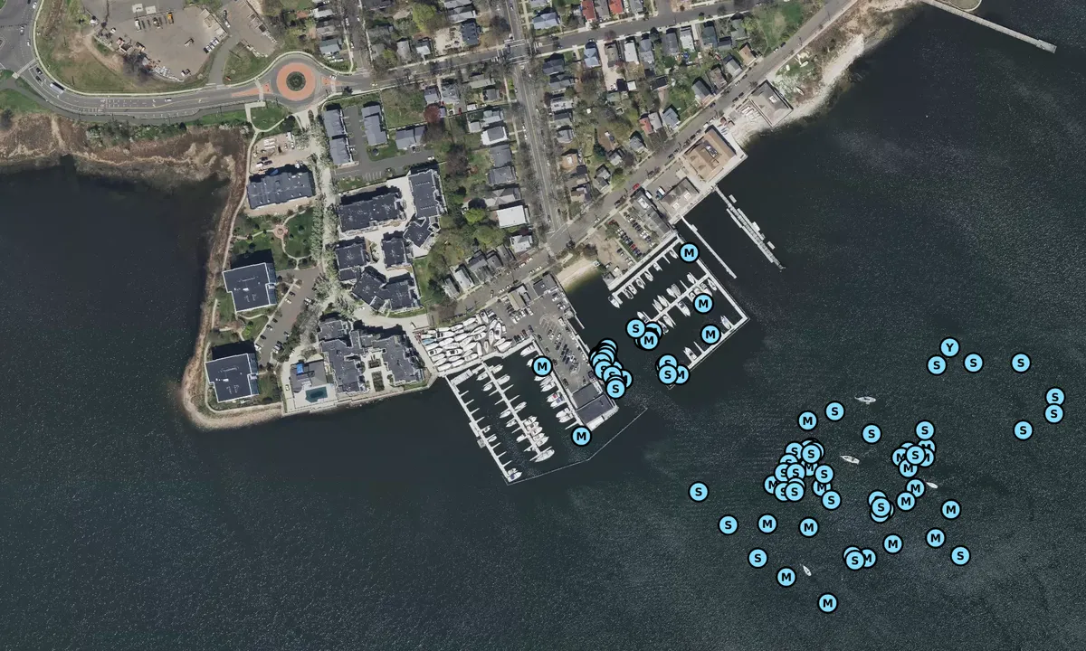 Satelite image of Pequonnock Yacht Club - New Haven