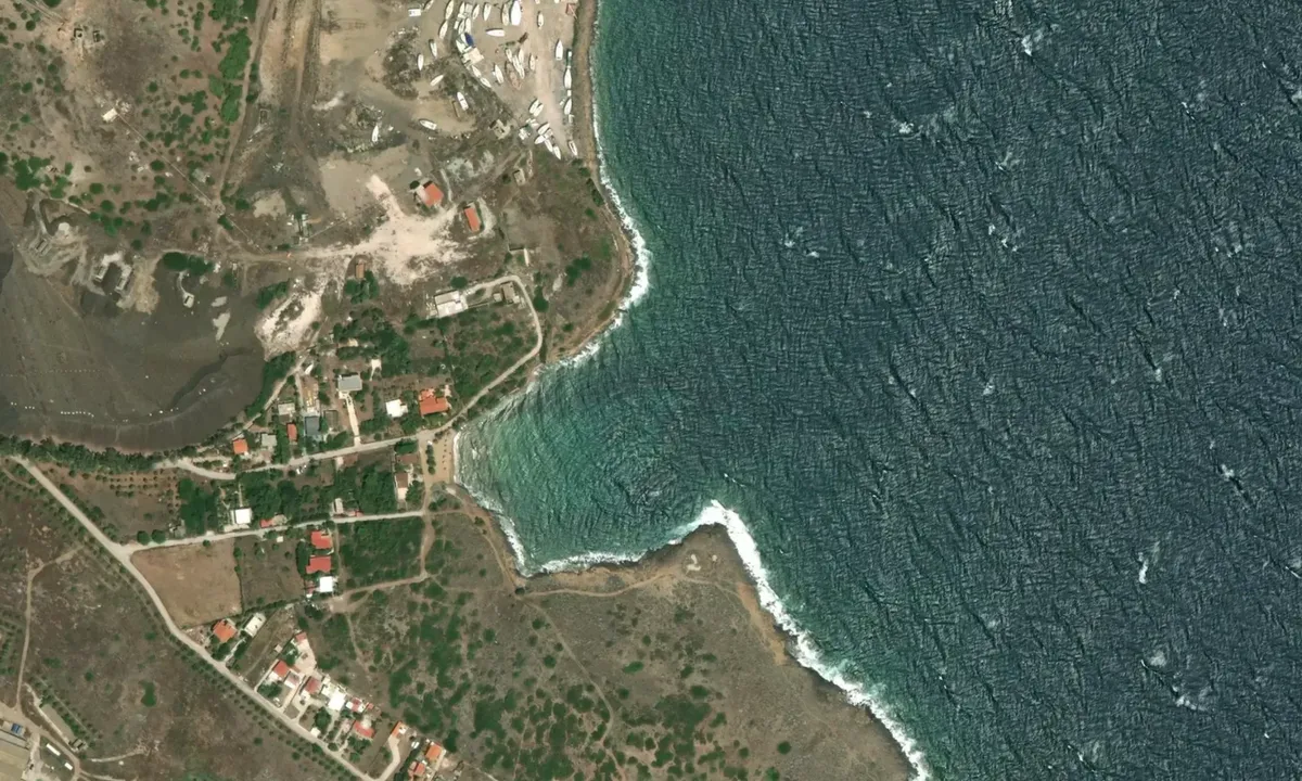 Flyfoto av Perdika Beach
