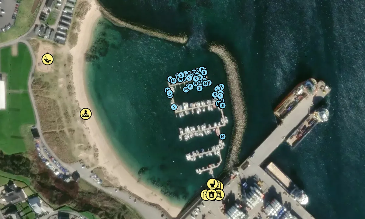 Satelite image of Peterhead Bay Marina - Aberdeenshire