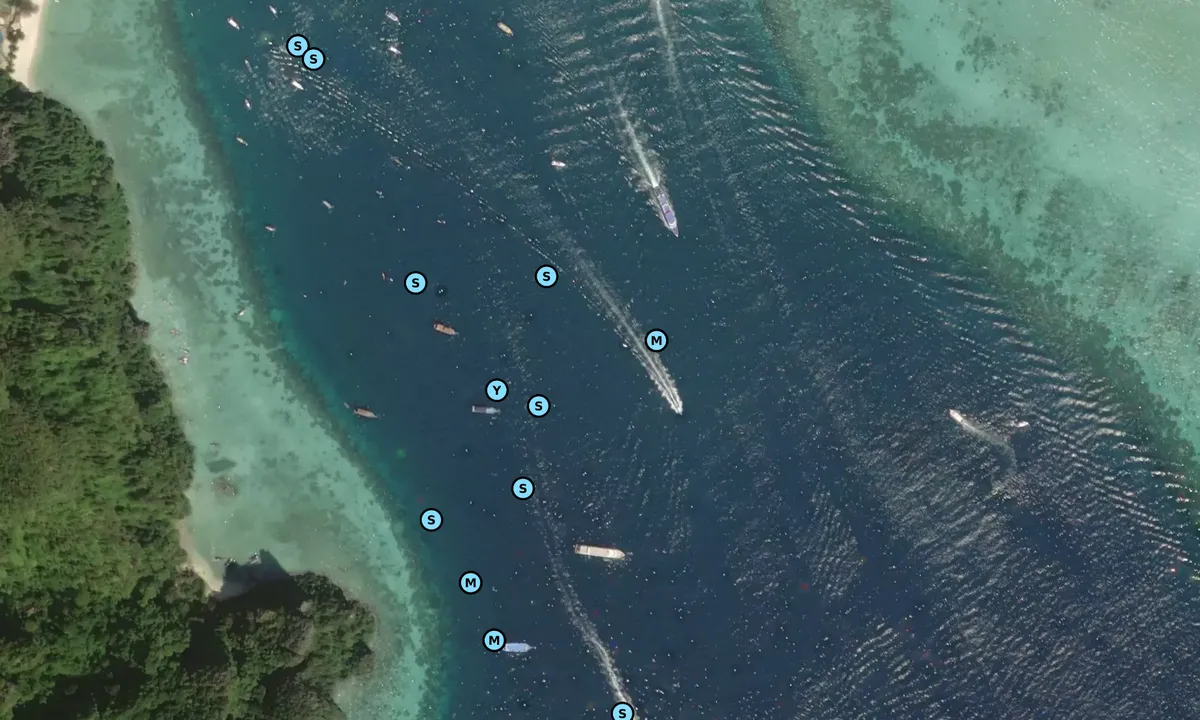 Satelite image of Phi Phi Don