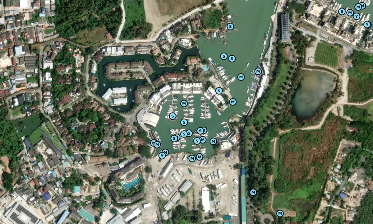 Satelite image of Phuket Boat Lagoon