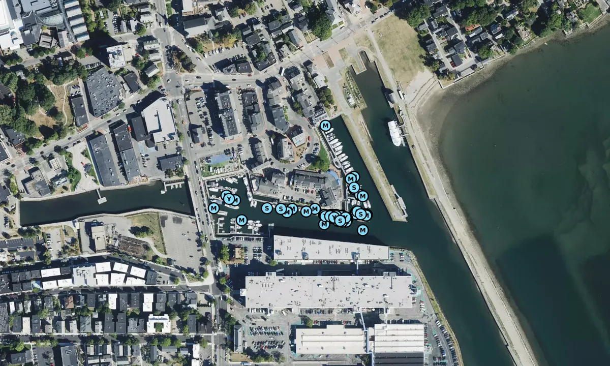 Satelite image of Pickering Wharf Marina - Salem