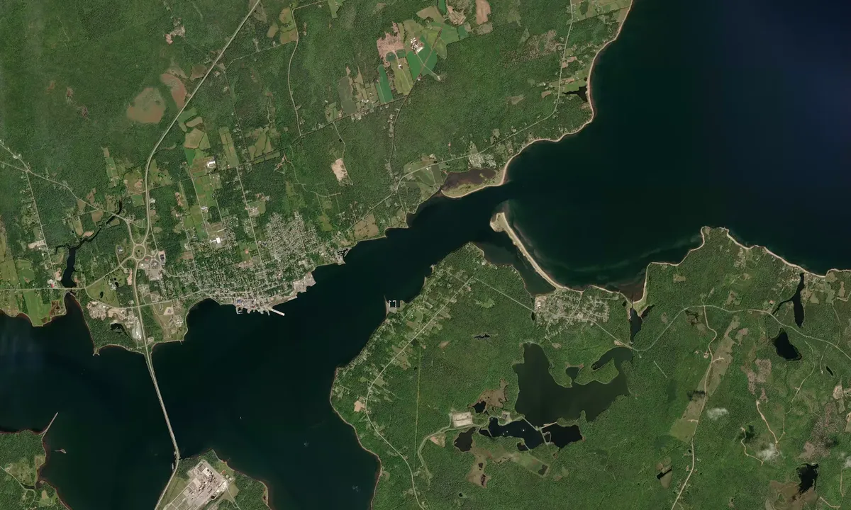 Flyfoto av Pictou Harbour