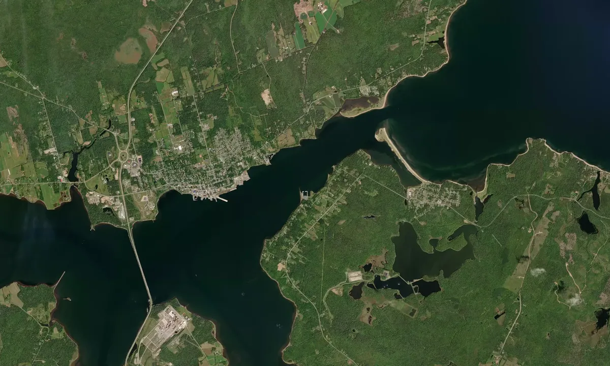 Flyfoto av Pictou Landing Marina