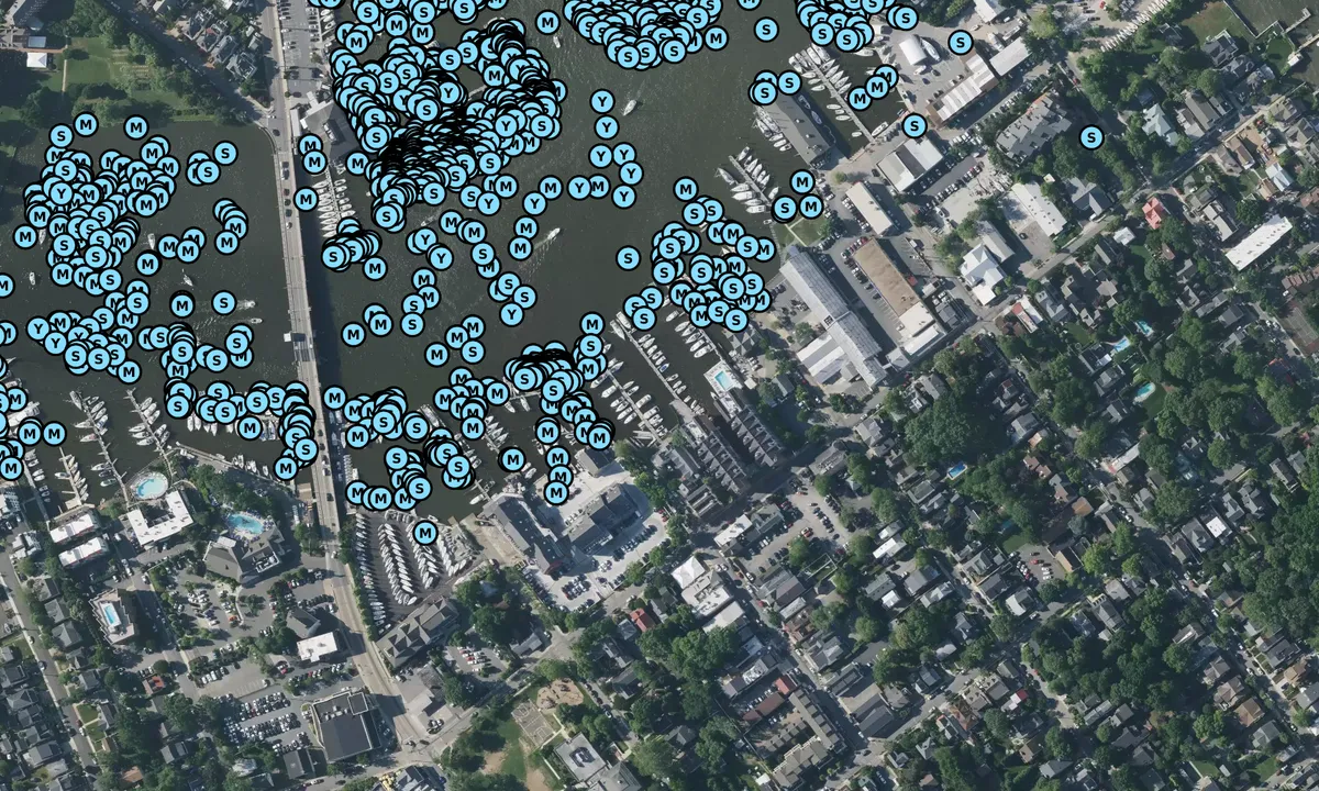 Satelite image of Pier 4 Marina