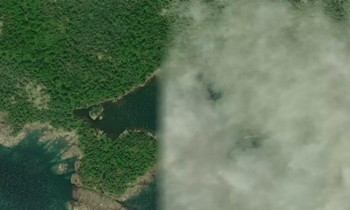 Satelite image of Pilot Harbor