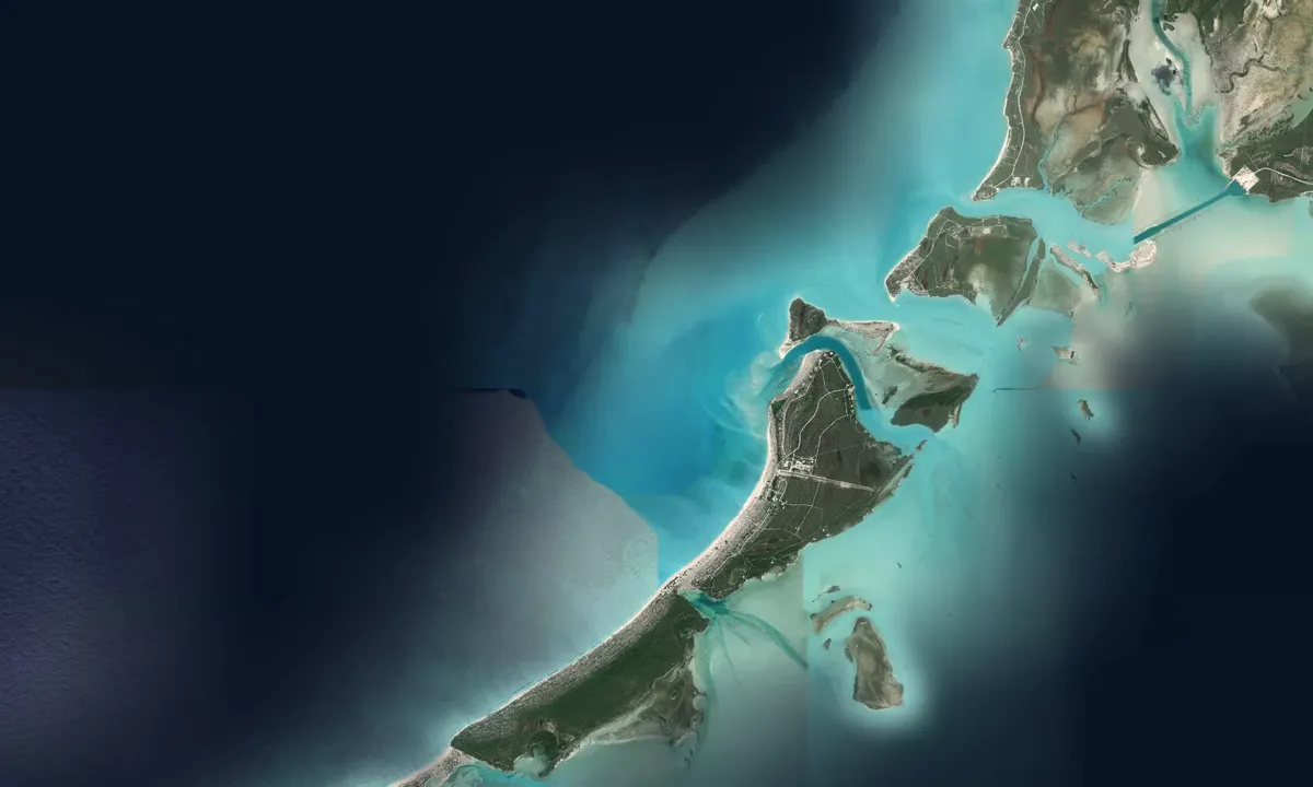 Flyfoto av Pine Cay
