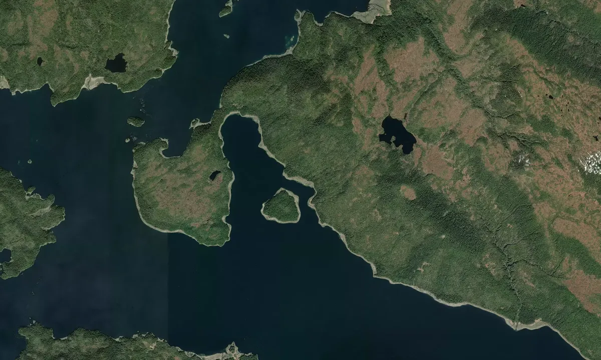 Flyfoto av Piper Island