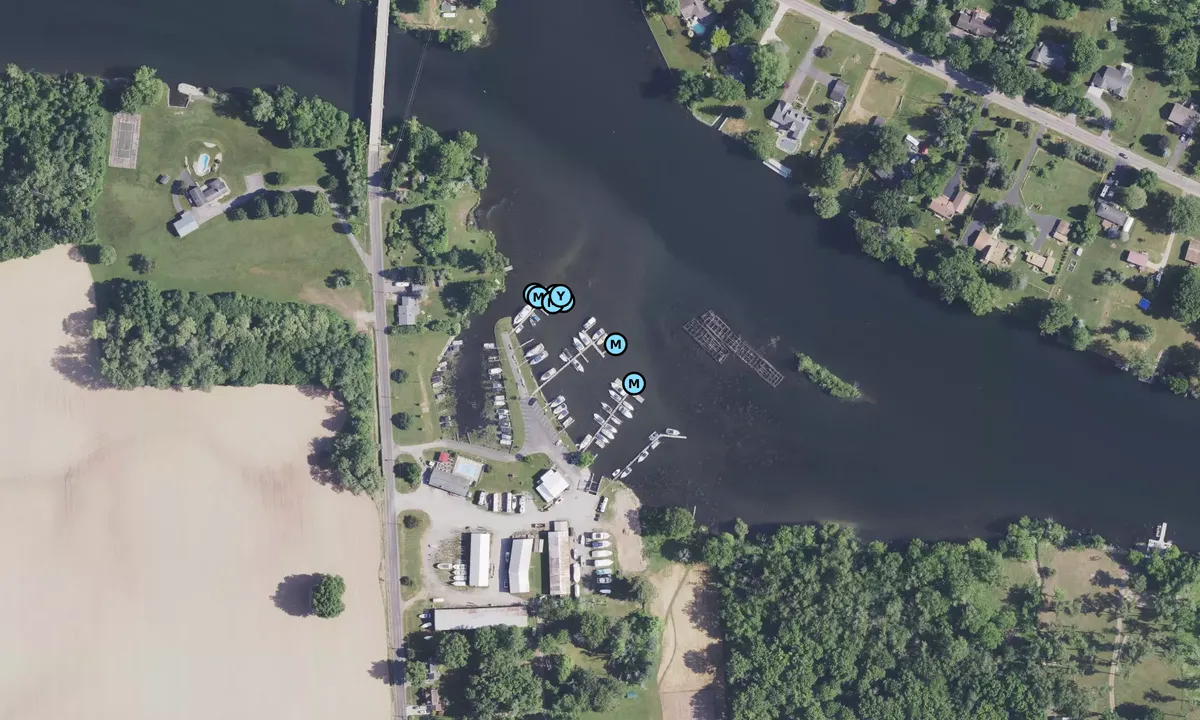 Satelite image of Pirates Cove Marina - Sand Ridge