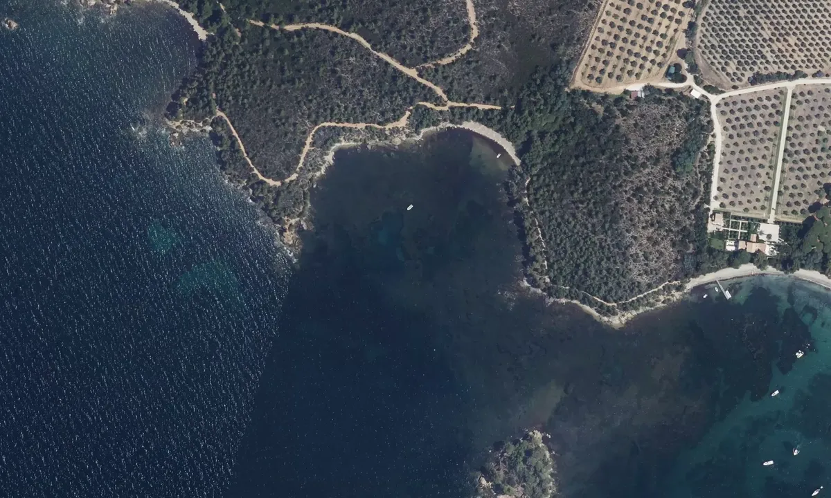 Satelite image of Plage Chapelle Saint-Georges