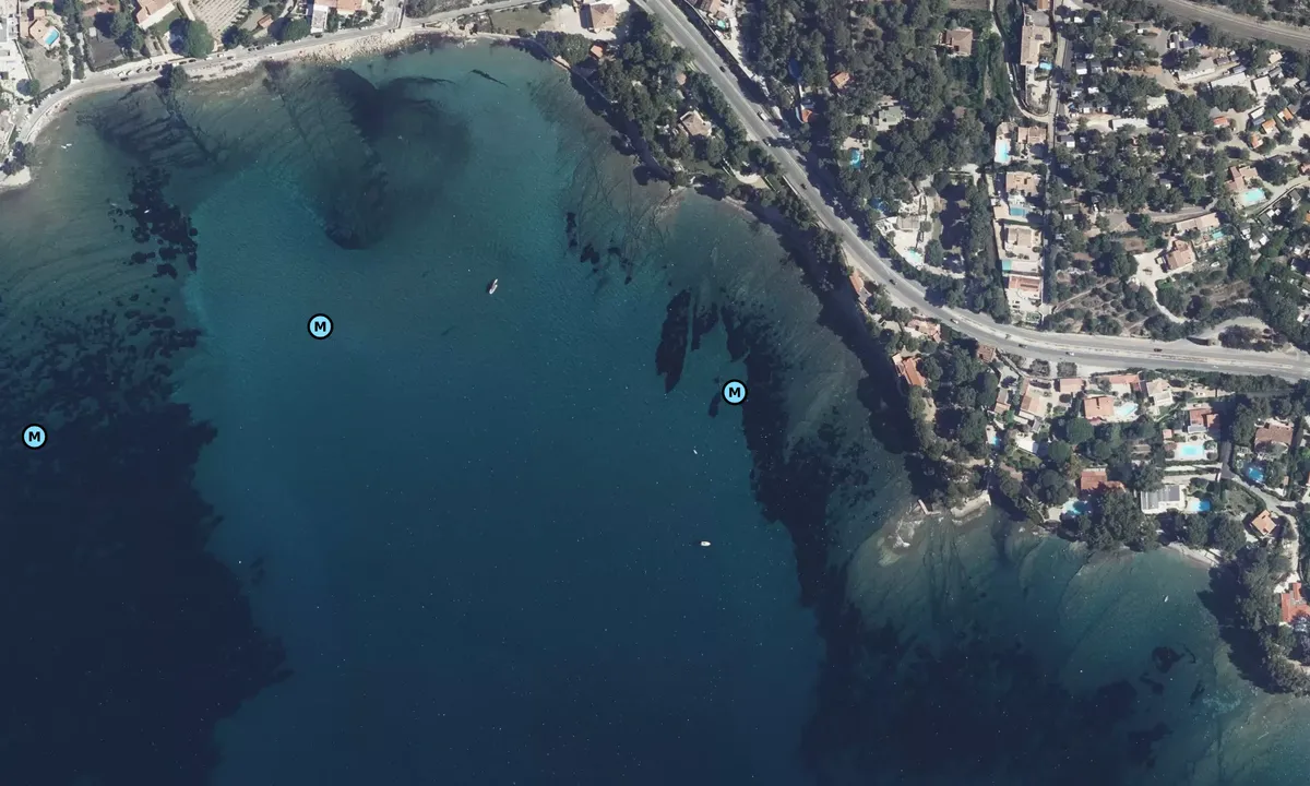 Satelite image of Plage d’Arène Cros