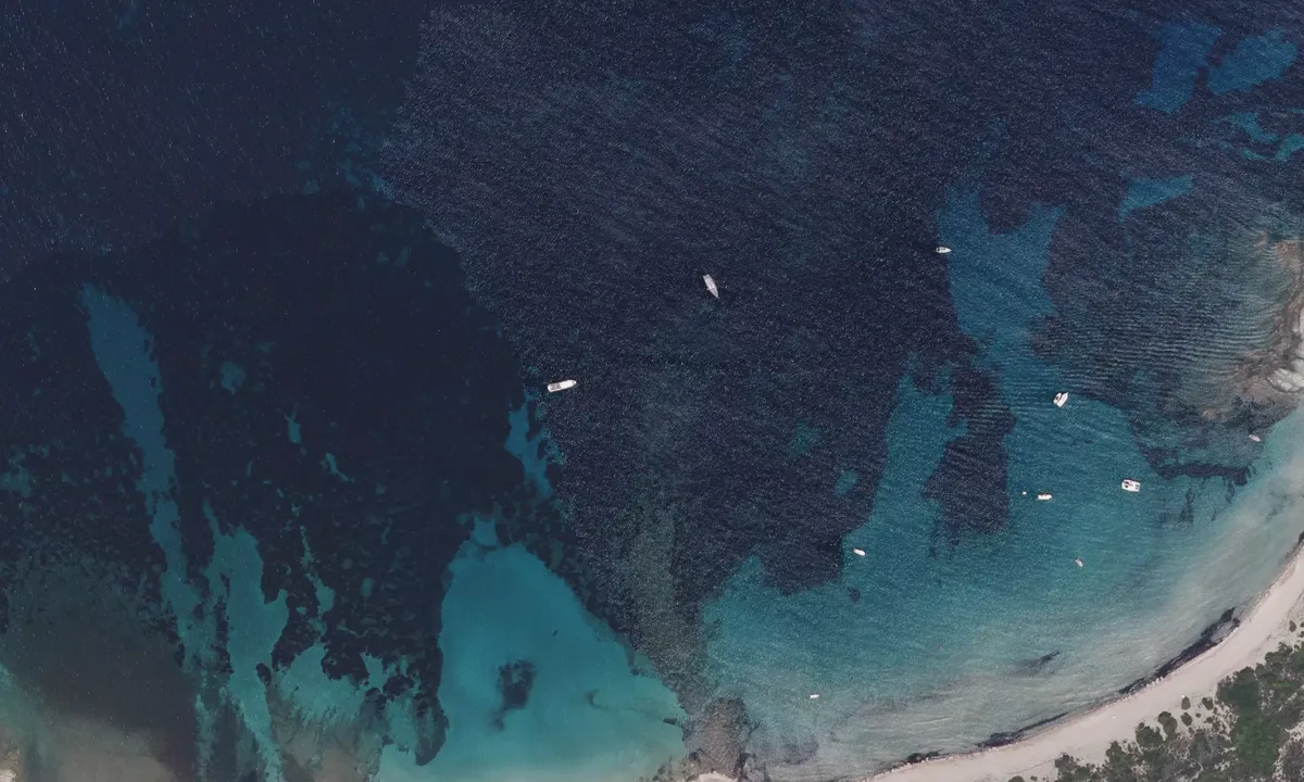 Flyfoto av Plage de Barcaggio