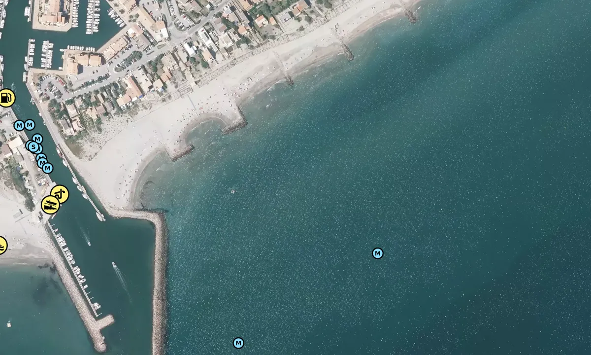 Satelite image of Plage de Frontignan