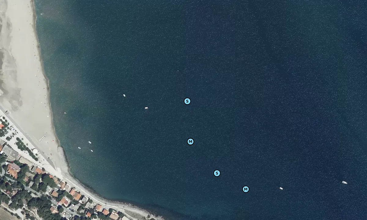 Satelite image of Plage de la Franqui
