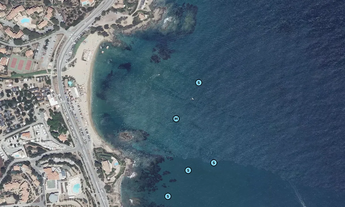 Satelite image of Plage de la Gaillarde