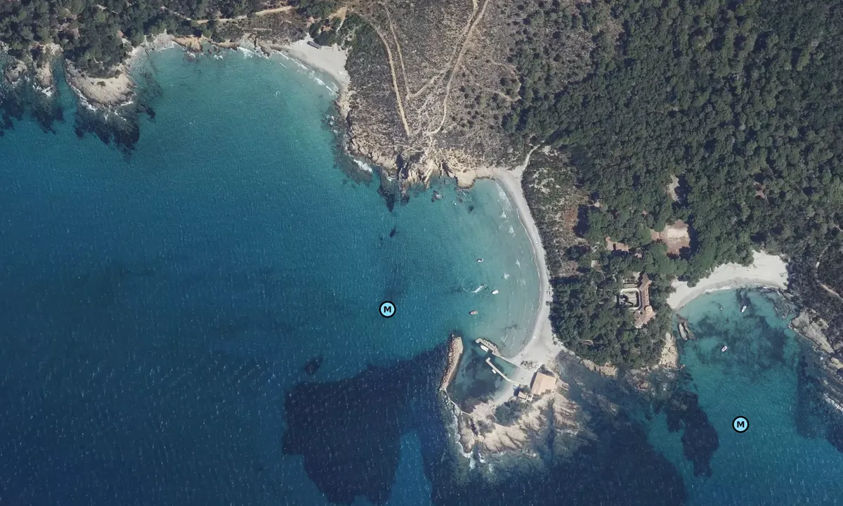 Satelite image of Plage de la Galère