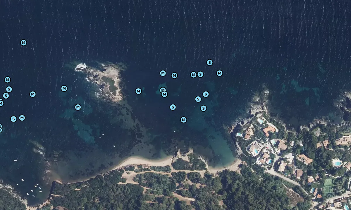 Satelite image of Plage de la Madrague