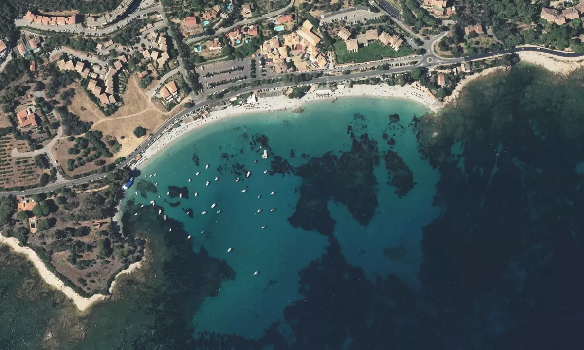 Flyfoto av Plage de l'Ariadne