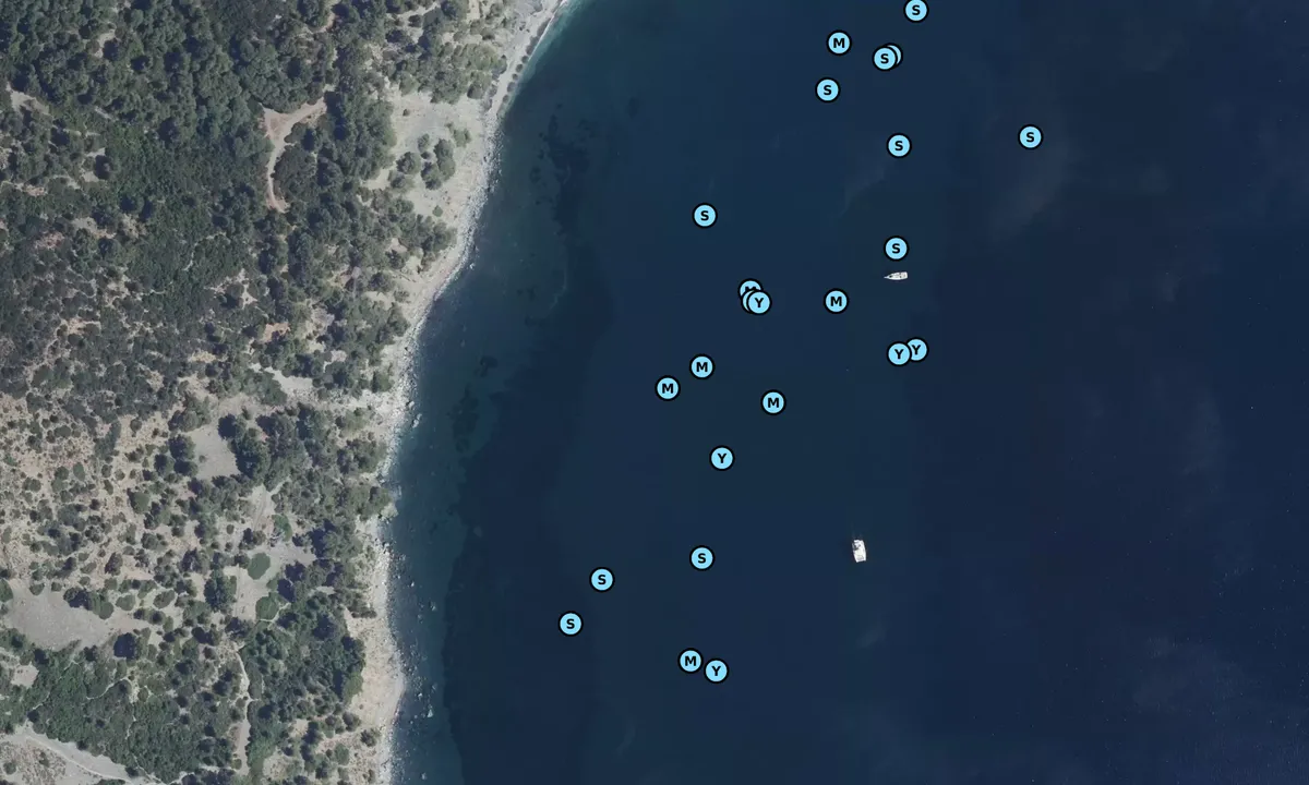 Satelite image of Plage de Malpasset