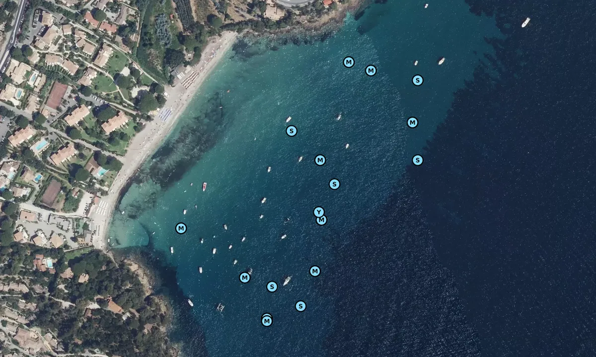 Satelite image of Plage de Pramousquier