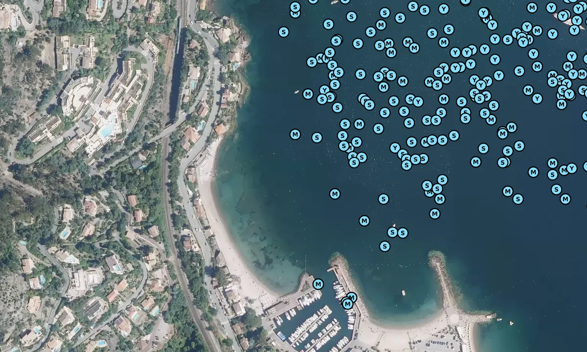 Satelite image of Plage de Suveret