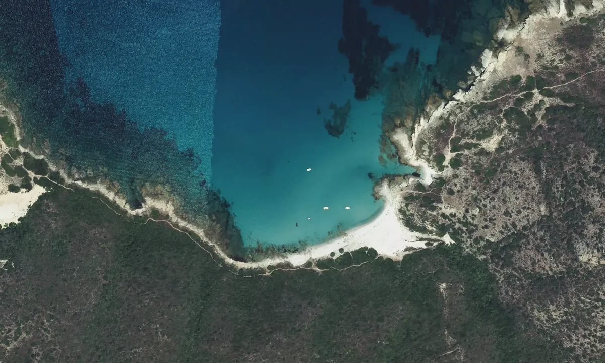 Flyfoto av Plage de Traves