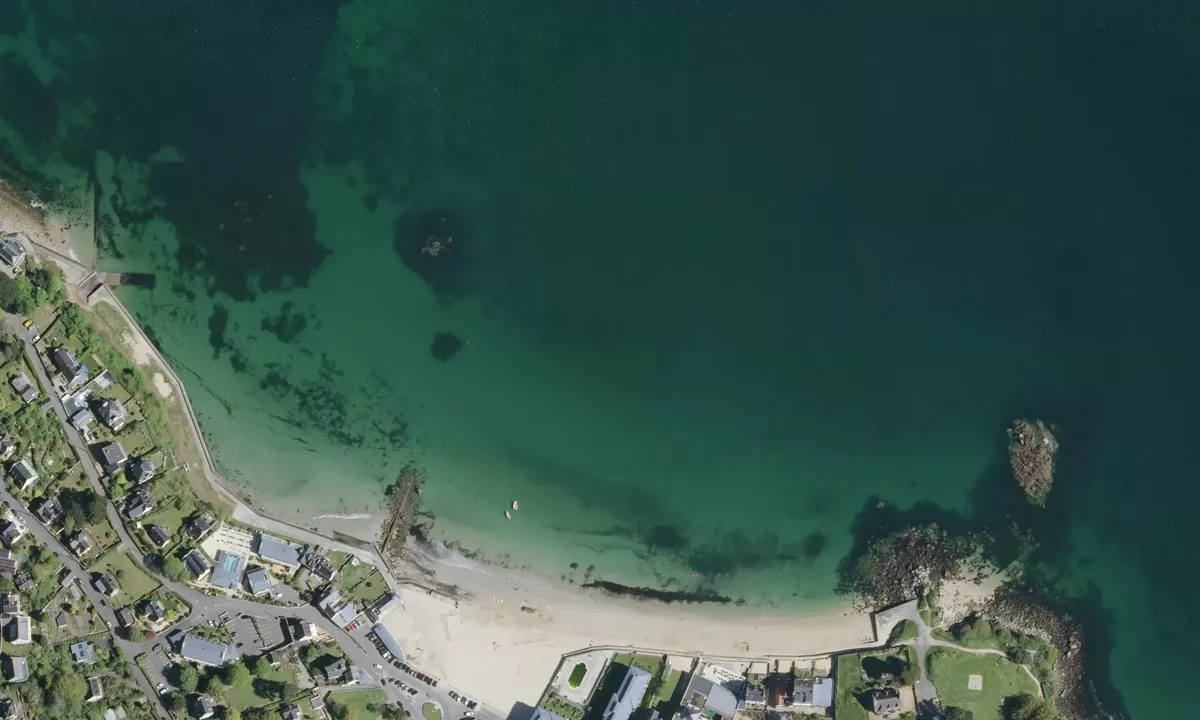 Satelite image of Plage des Sables Blancs - Douarnenez