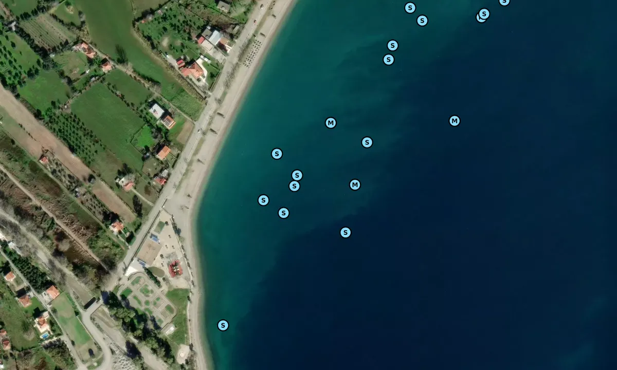 Satelite image of Plage nafpaktos