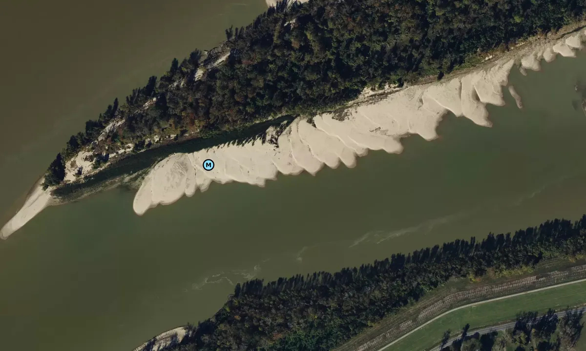 Satelite image of Plaquemine Point