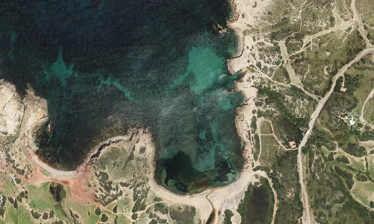 Flyfoto av Platja de Binimel-là