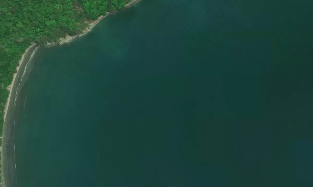 Satelite image of Playa Curu