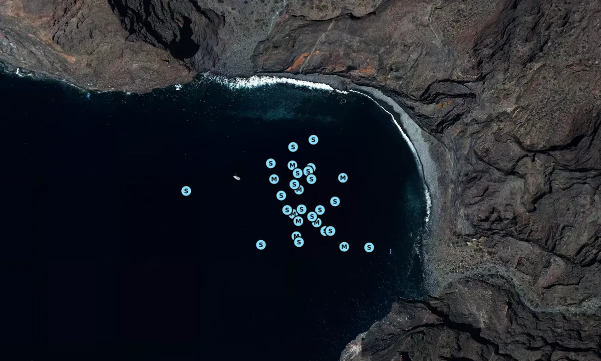 Satelite image of Playa de Barranco Seco