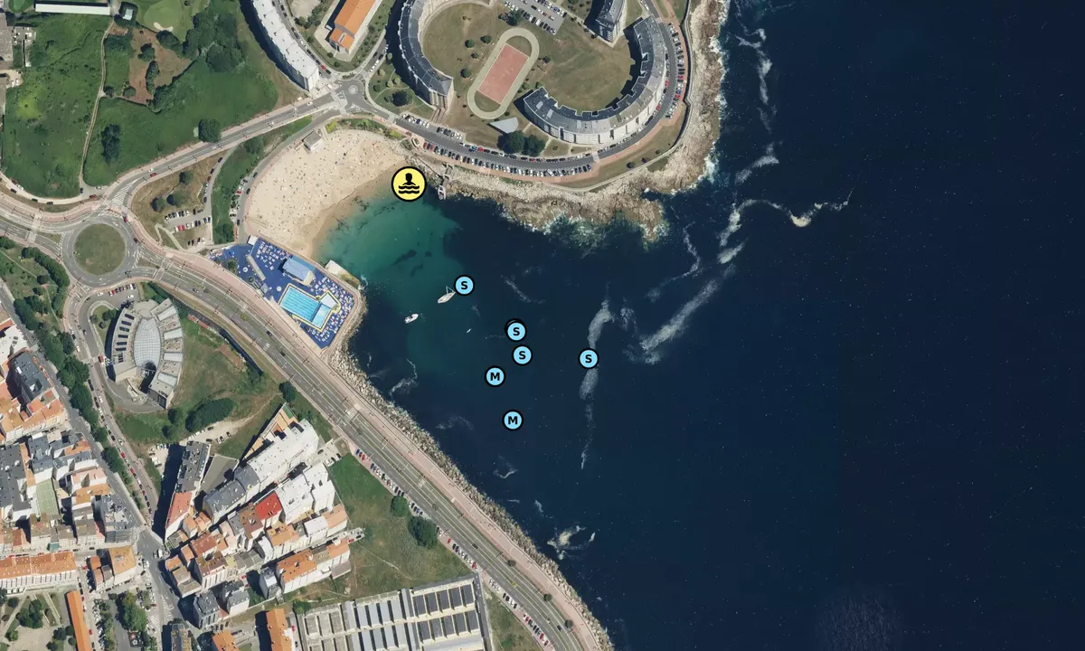 Satelite image of Playa De San Amaro