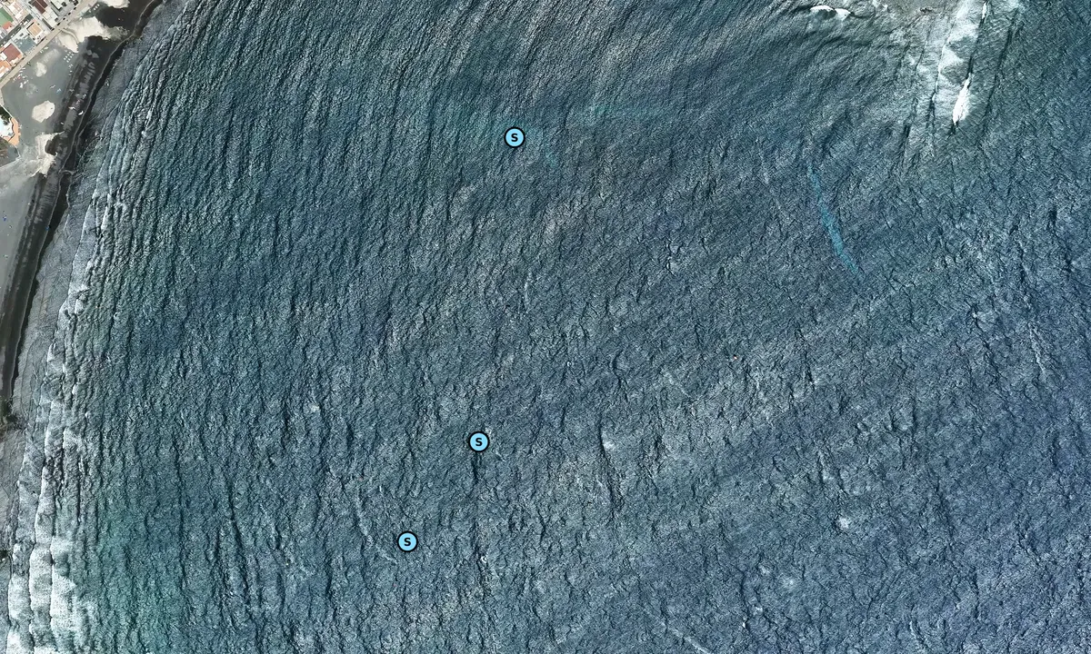 Satelite image of Playa Medano