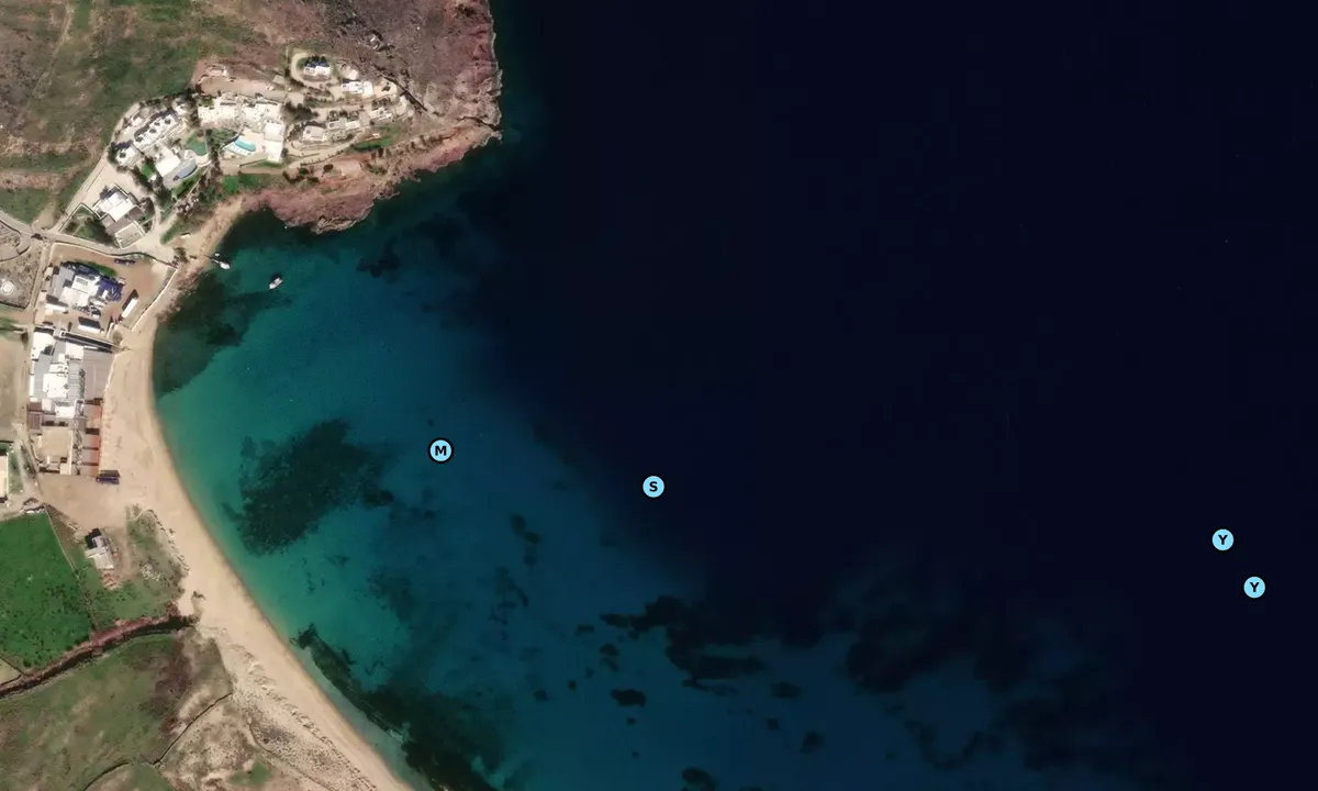 Satelite image of Playa Panormos