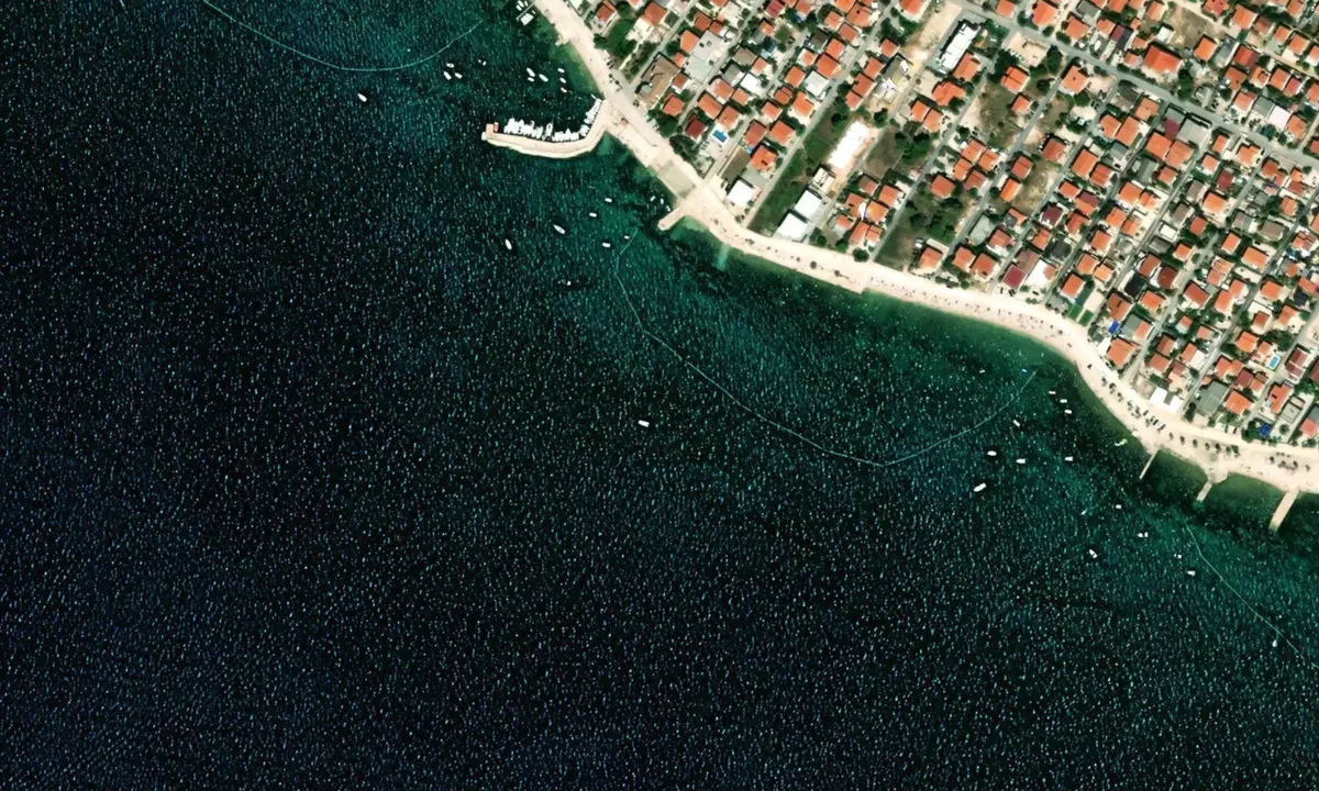 Flyfoto av Plaža Miljkovica