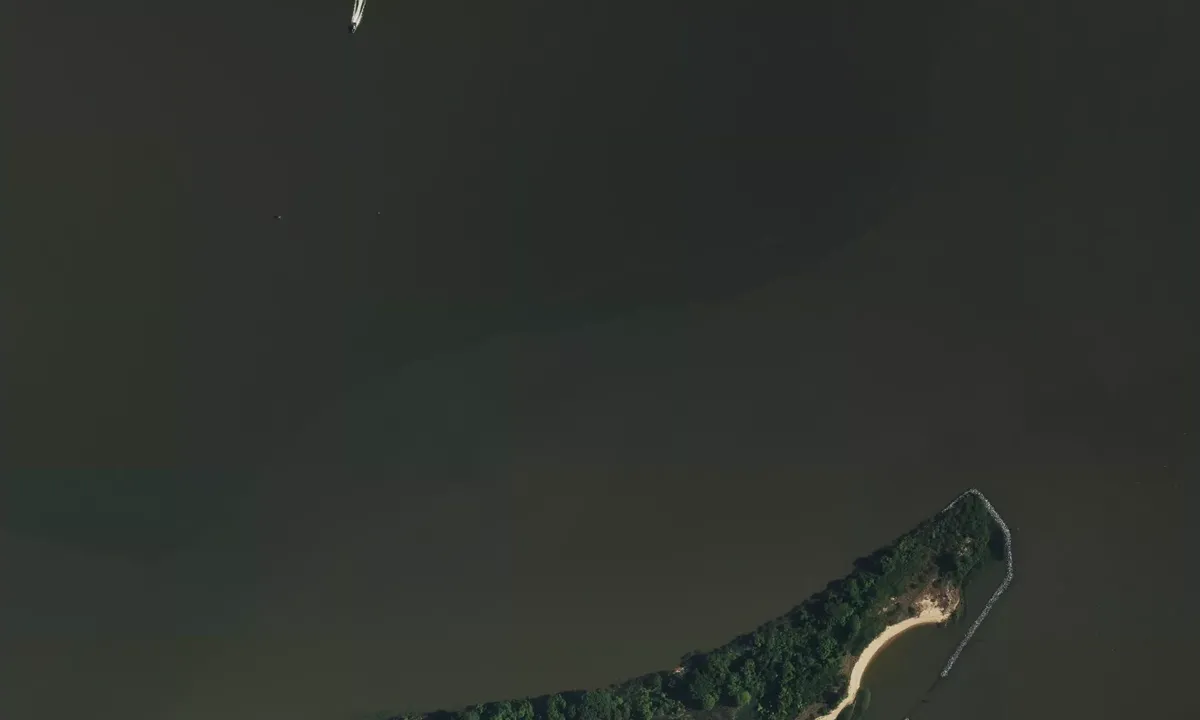 Satelite image of Pleasure Island