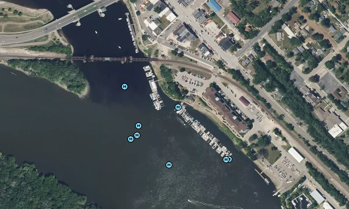 Satelite image of Point St Croix Marina