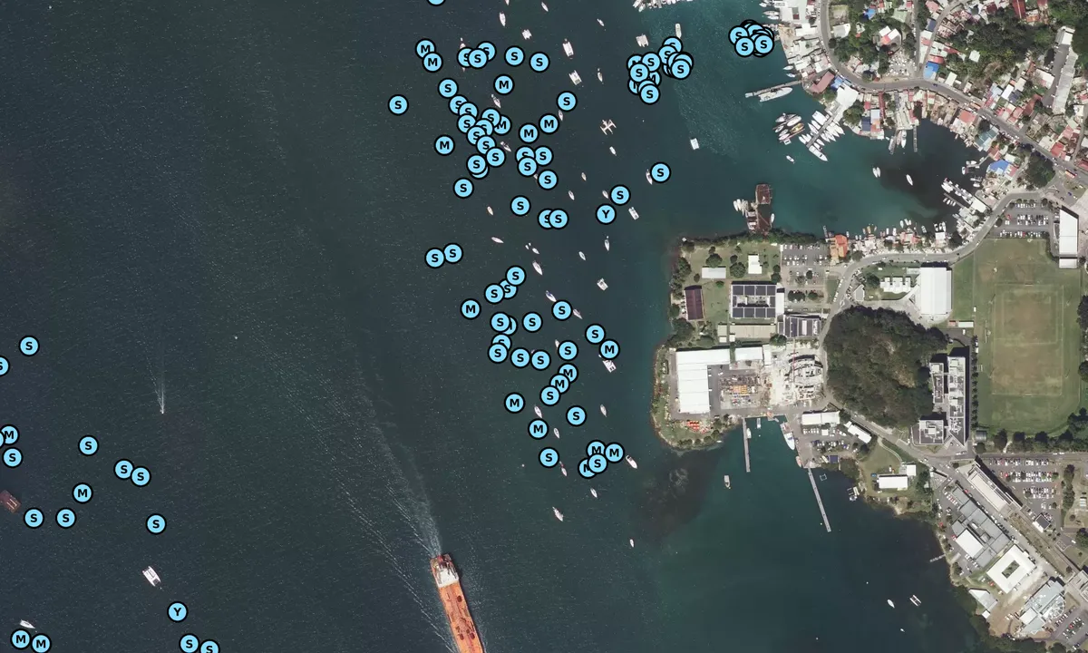 Satelite image of Pointe a Pitre Harbour South