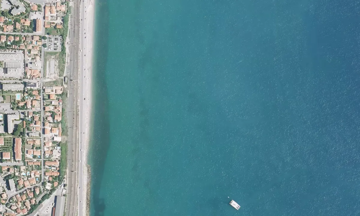 Flyfoto av Pointe Belaye
